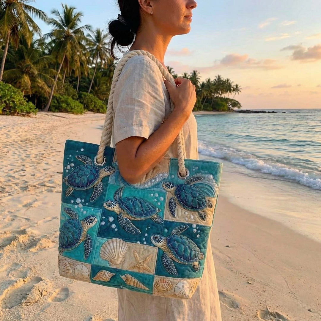Handgemachte Strandtasche | Turtle Bay – Bild 1