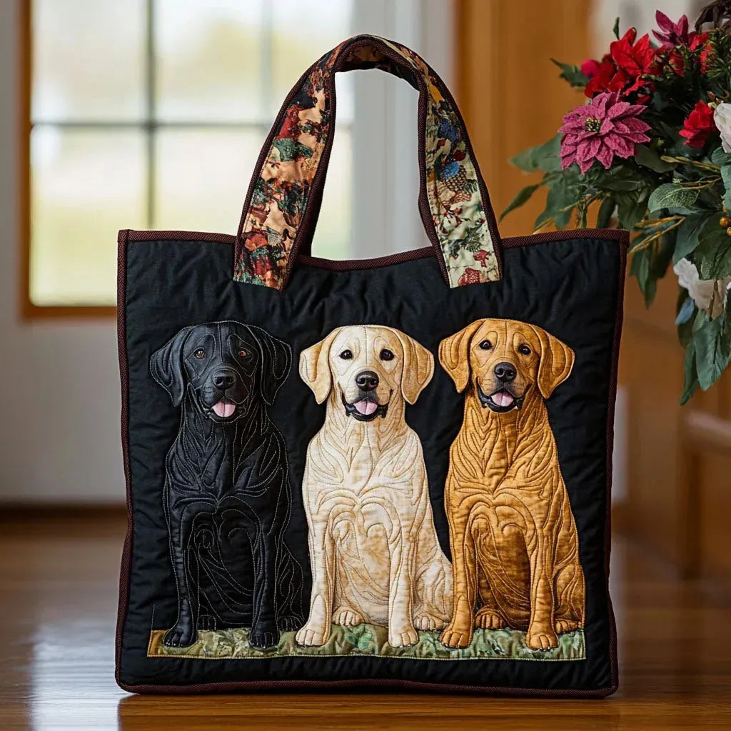 Handgemachte Tasche Drei Labradore – Bild 1