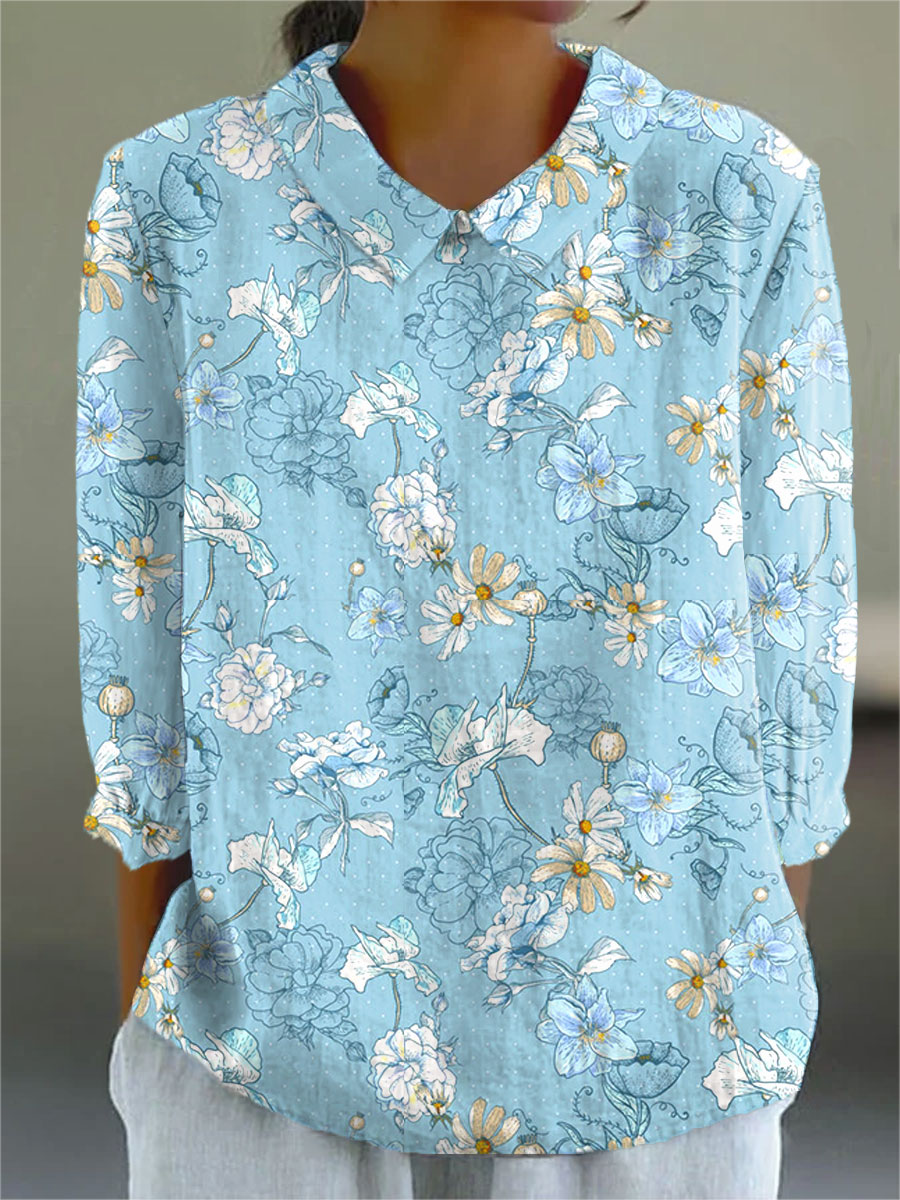 Camilla – Ausdrucksstarke Printbluse – Bild 1
