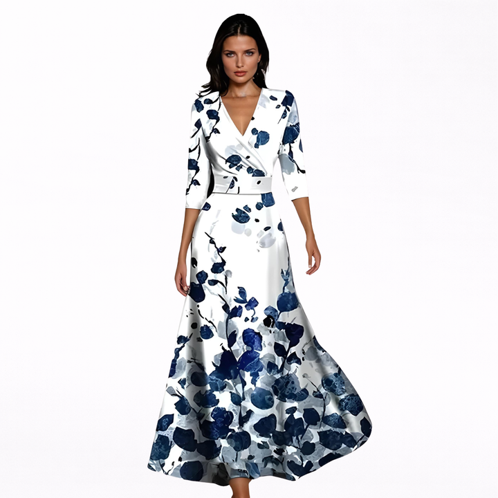 Hedwig – Klassisches Blumen-Maxikleid – Bild 3