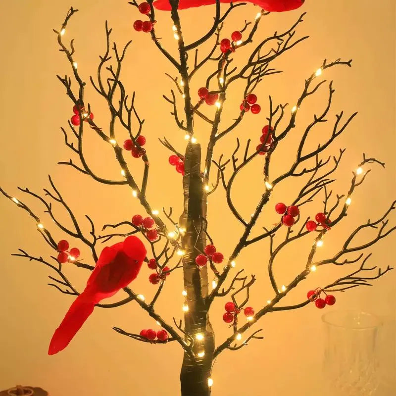 Heller Vintage-Baum mit Kardinälen – Bild 2