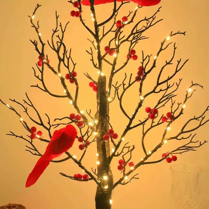 Heller Vintage-Baum mit Kardinälen – Bild 2