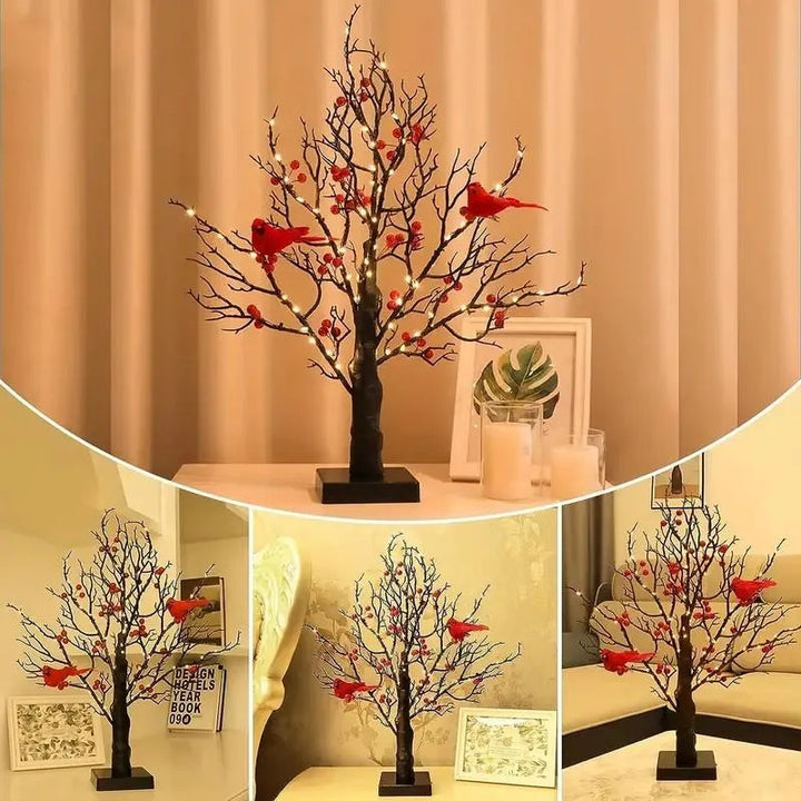 Heller Vintage-Baum mit Kardinälen – Bild 3