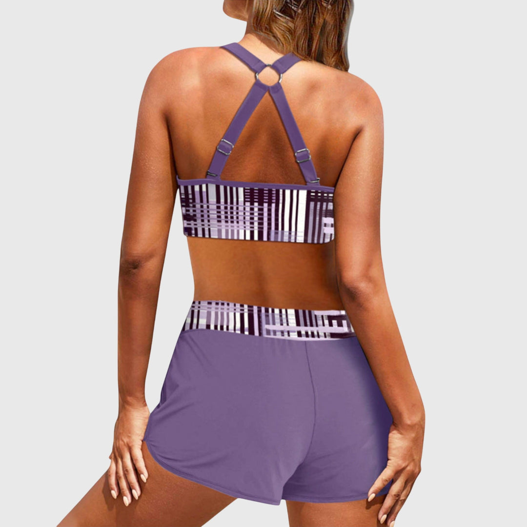 Charlotte – Gestreifter High-Waist-Bikini – Bild 5