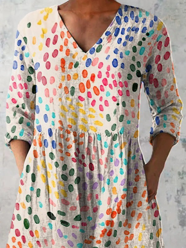 Ivonne – Lange Bluse mit Print – Bild 2