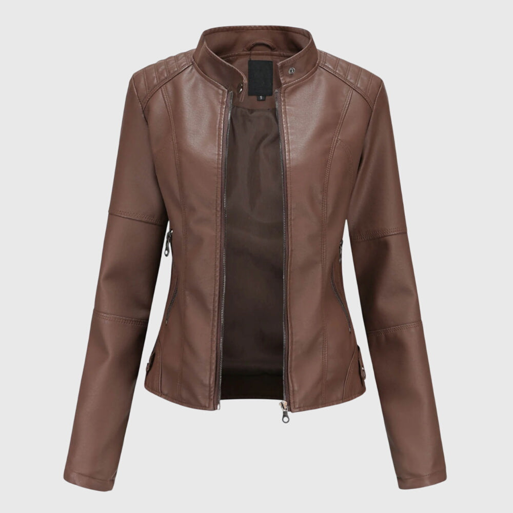 Helene – Jacke in Lederoptik – Bild 2