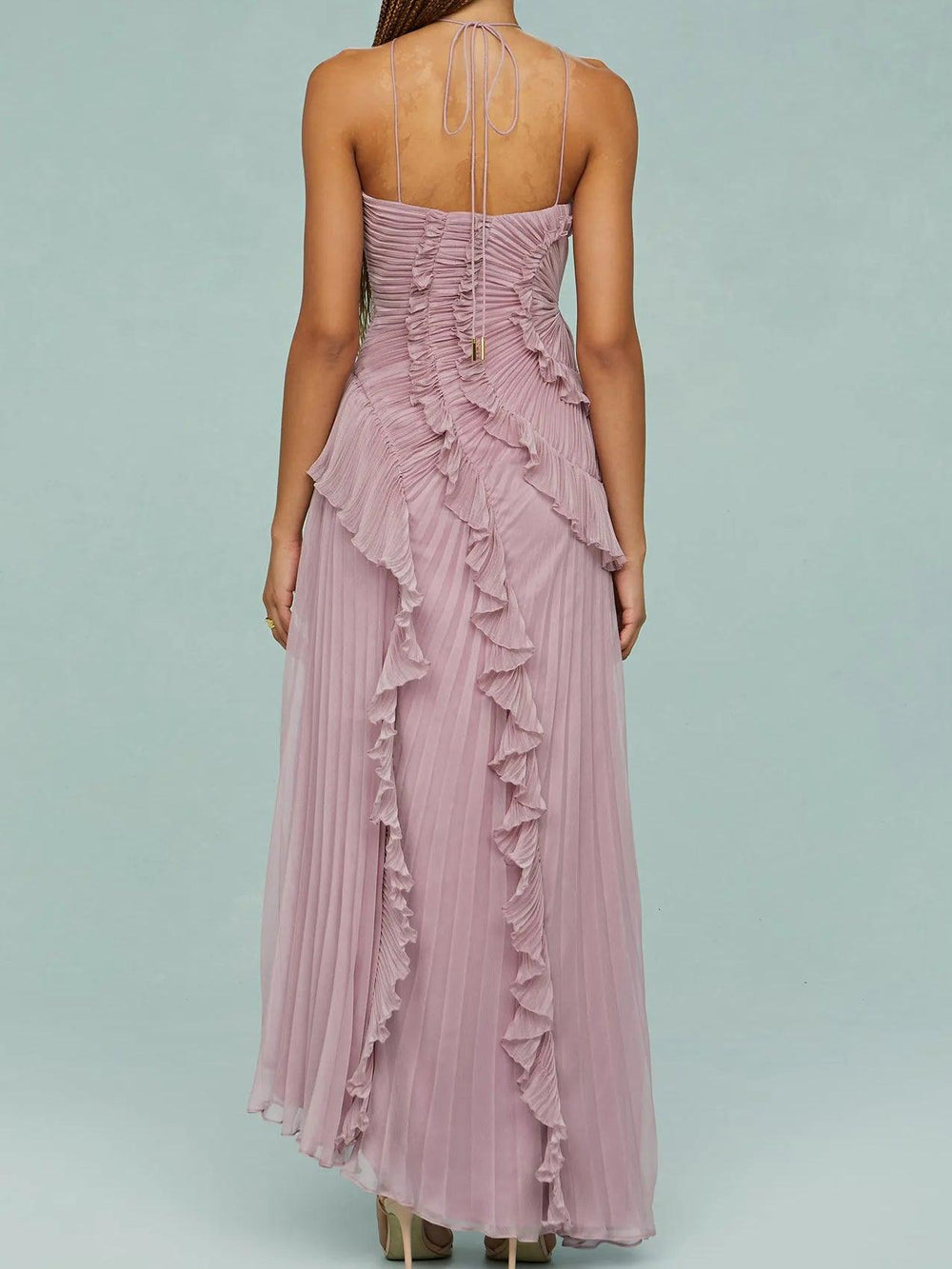 Juna – Langes Kleid mit Schlitz – Bild 2