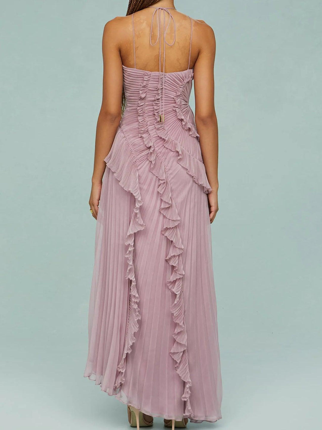Juna – Langes Kleid mit Schlitz – Bild 2