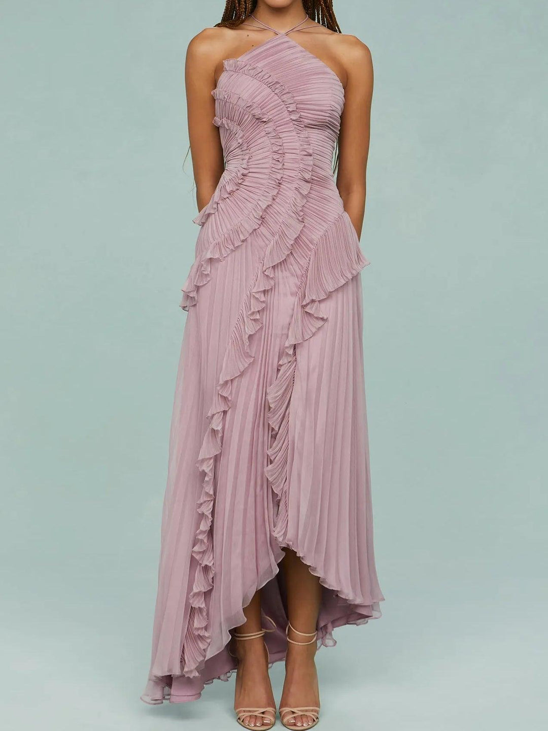 Juna – Langes Kleid mit Schlitz – Bild 4