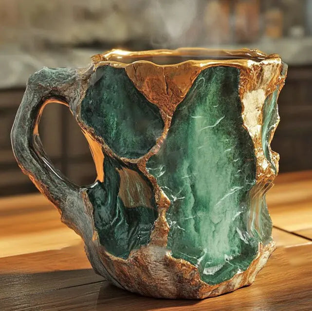 Kaffeetassen mit integrierten Mineralienkristallen – Bild 4