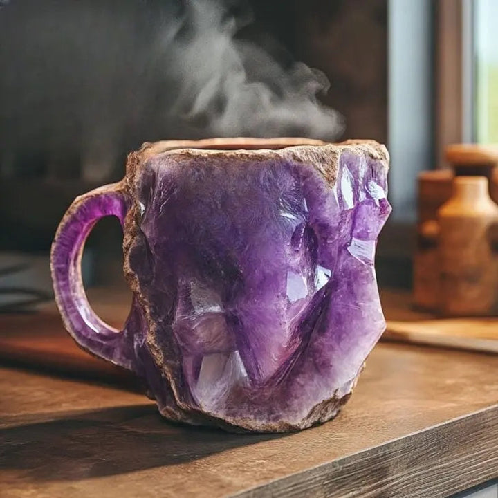 Kaffeetassen mit integrierten Mineralienkristallen – Bild 5