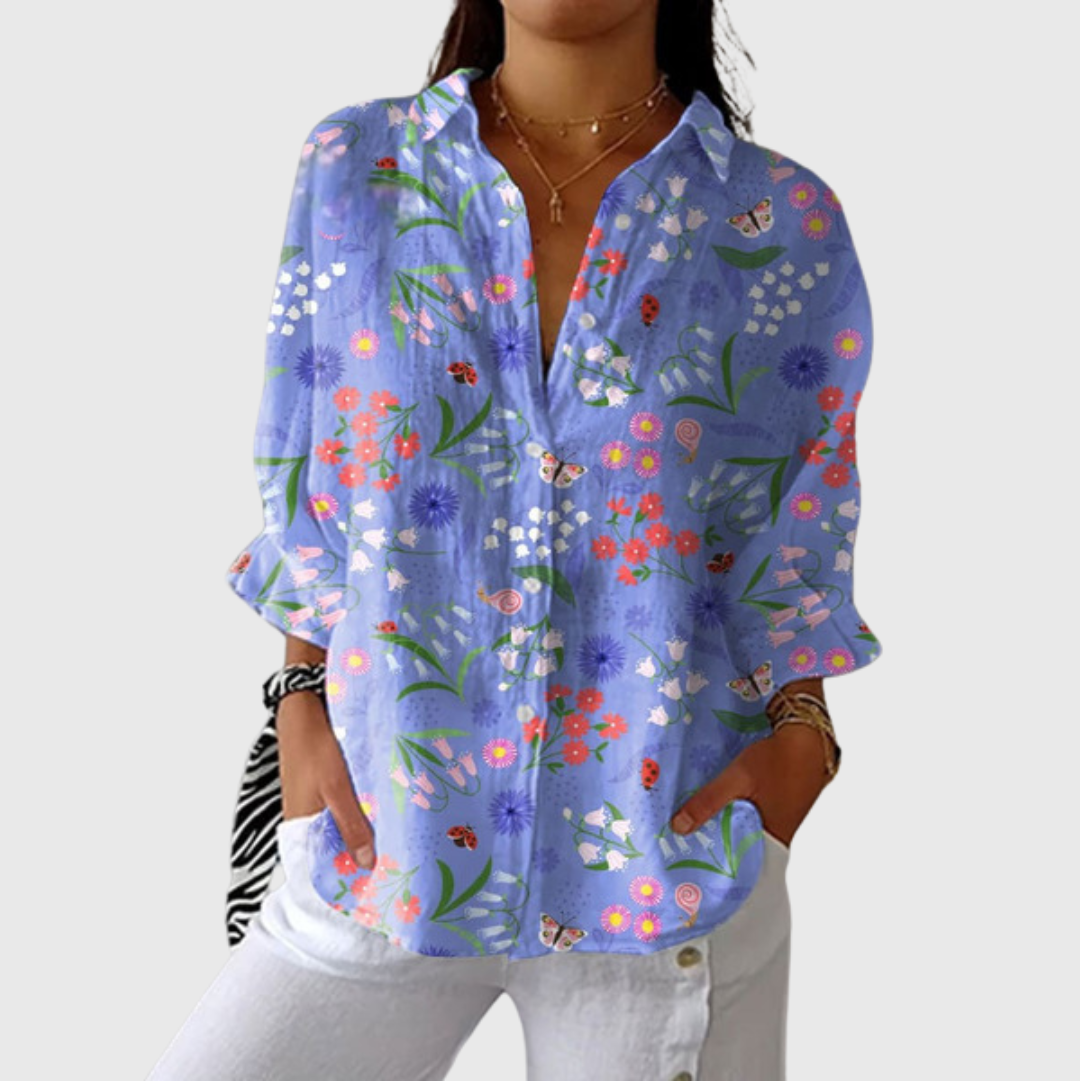 Larissa – Beschwingte Druckbluse – Bild 1