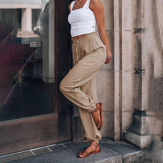 Josefine – Elegante Hose mit Kordel – Bild 7