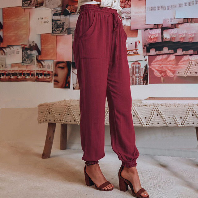Josefine – Elegante Hose mit Kordel – Bild 9
