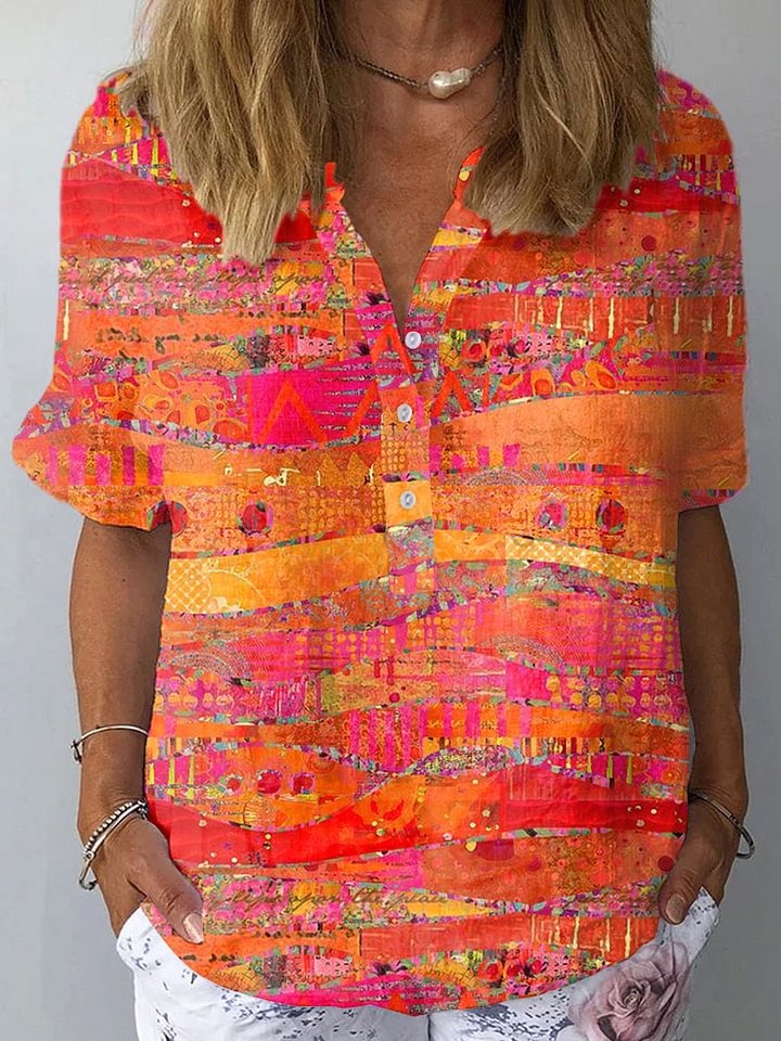 Leandra – Bluse mit Farbdruck – Bild 1