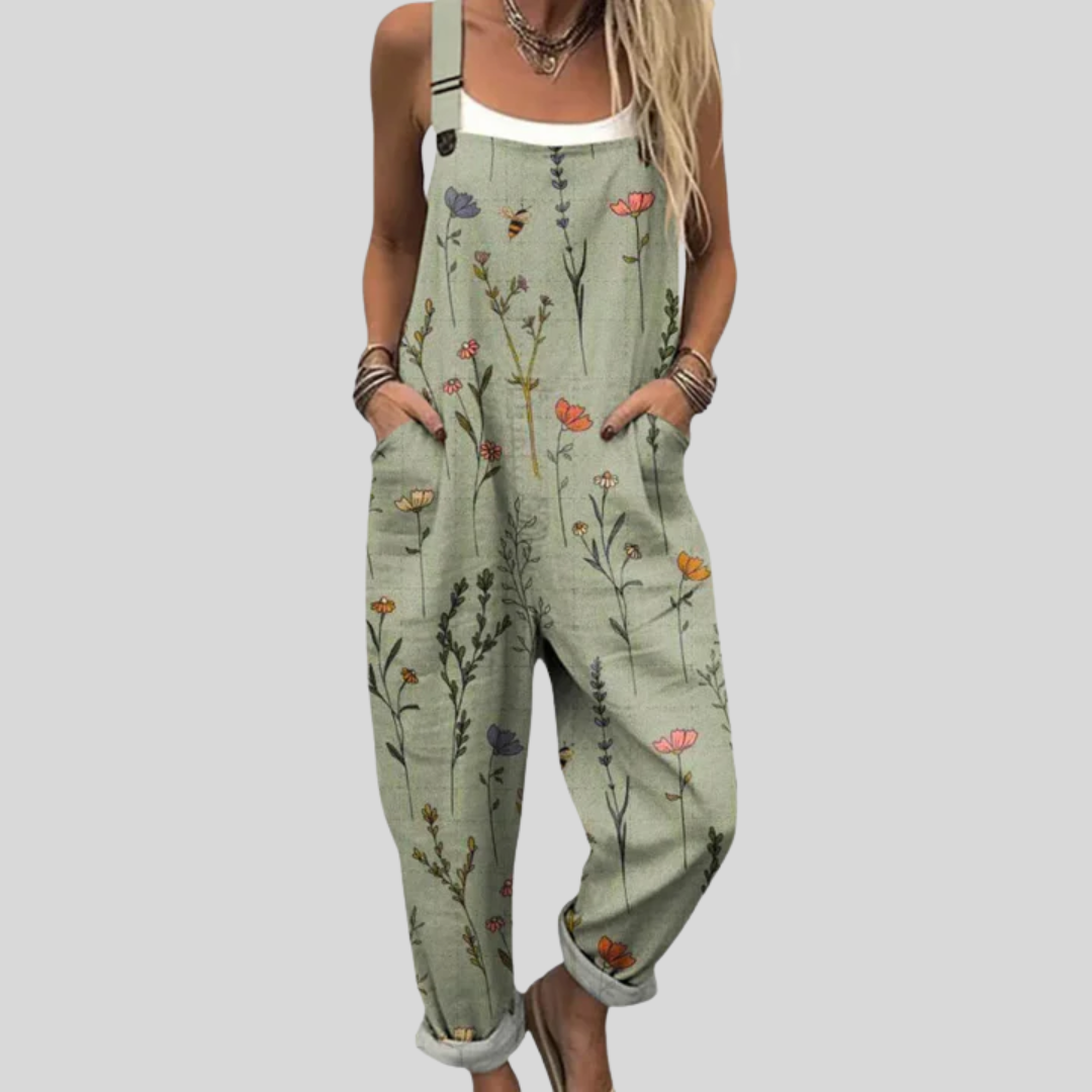 Carla – Salbeigrüne Latzhose – Bild 1
