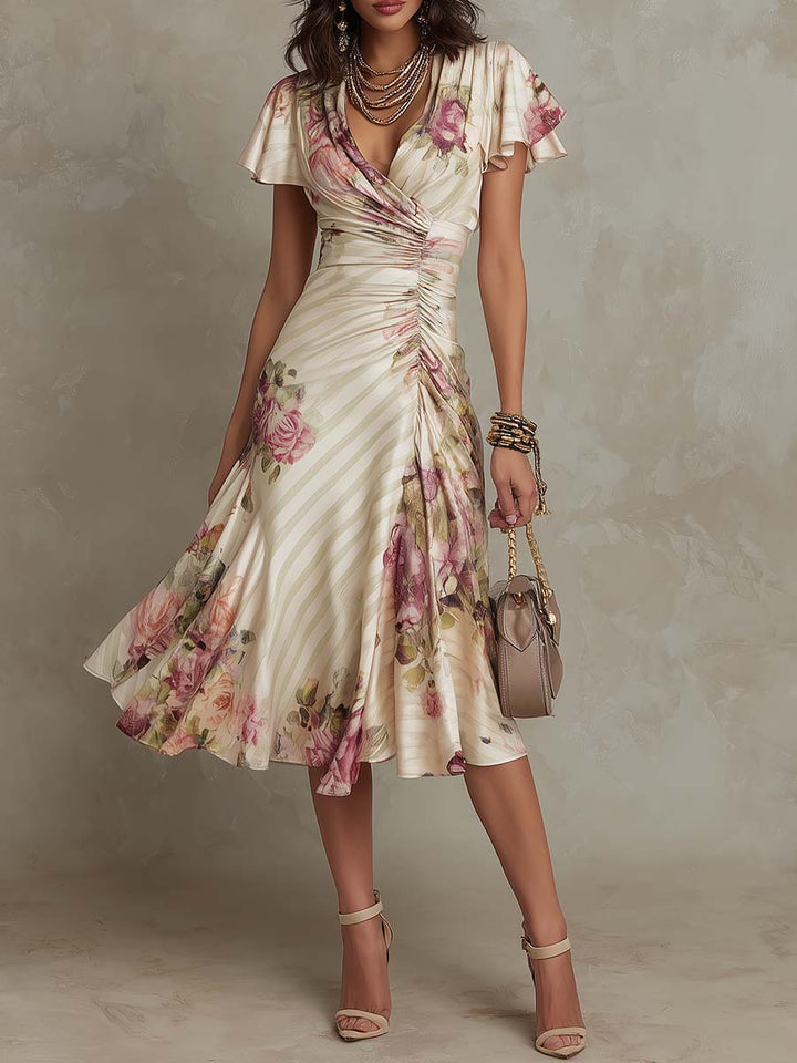 Leni – Midikleid in Satin-Optik – Bild 1