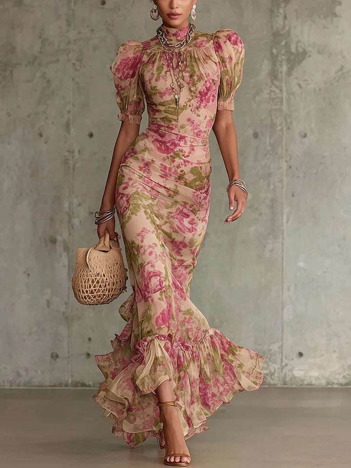 Leonie – Maxikleid mit Puffärmeln – Bild 1