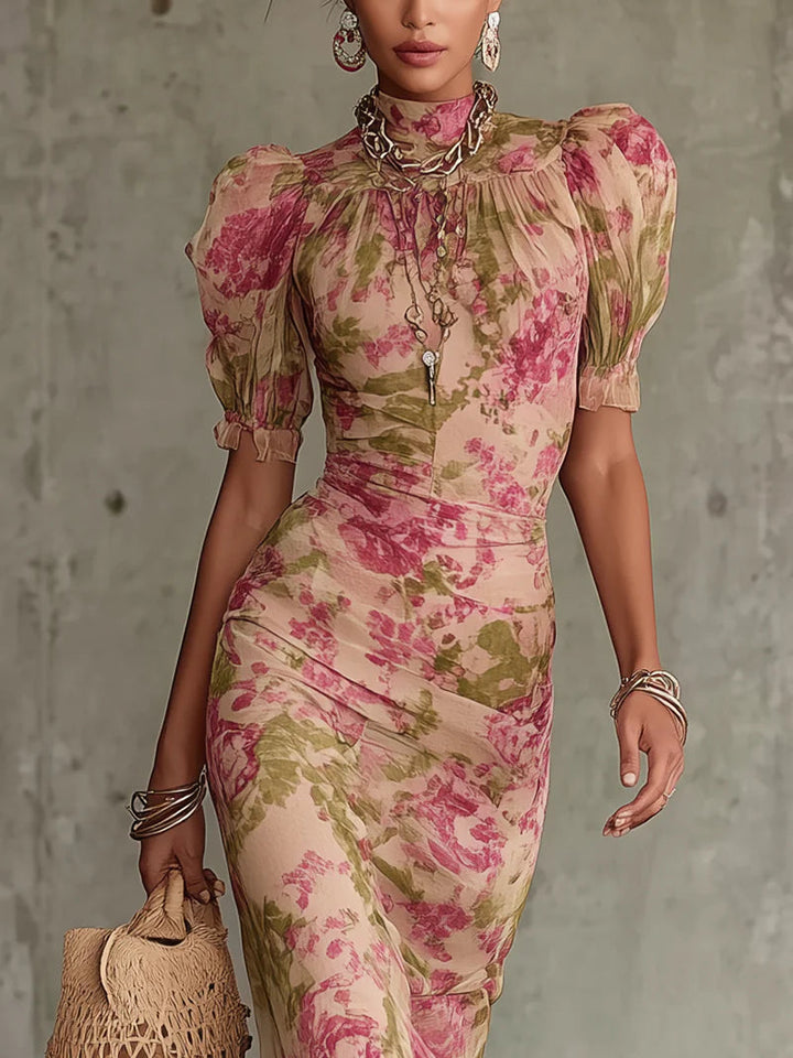 Leonie – Maxikleid mit Puffärmeln – Bild 2