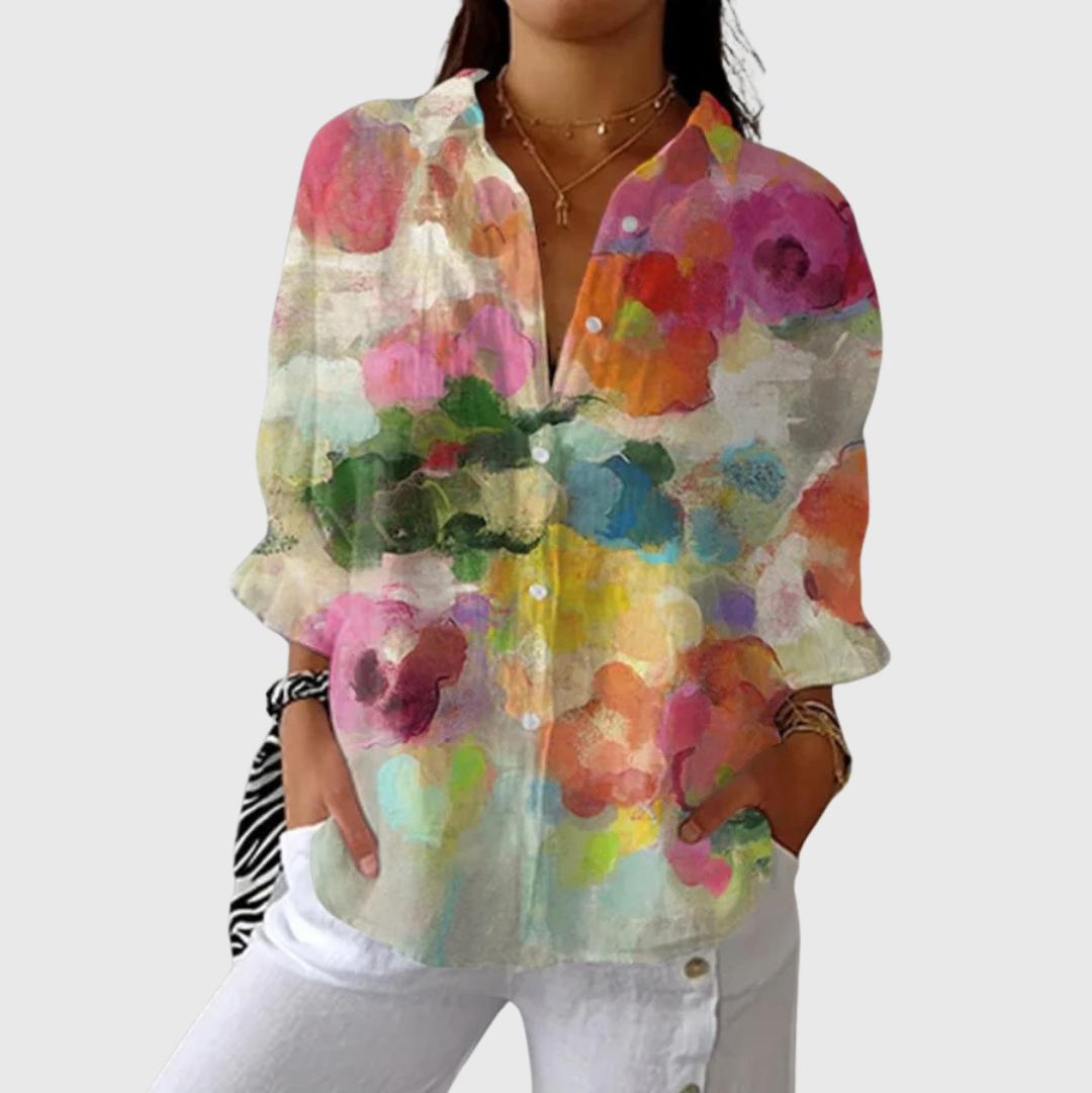Angelika – Anmutige Musterbluse – Bild 1