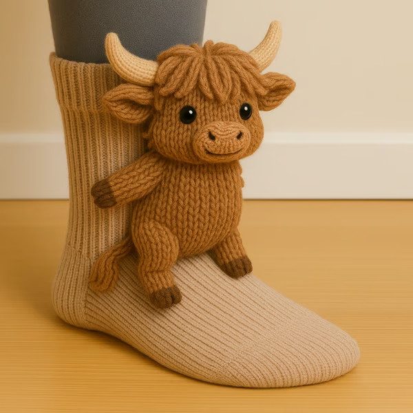 Lydia - Socken mit Kuhmuster – Bild 1