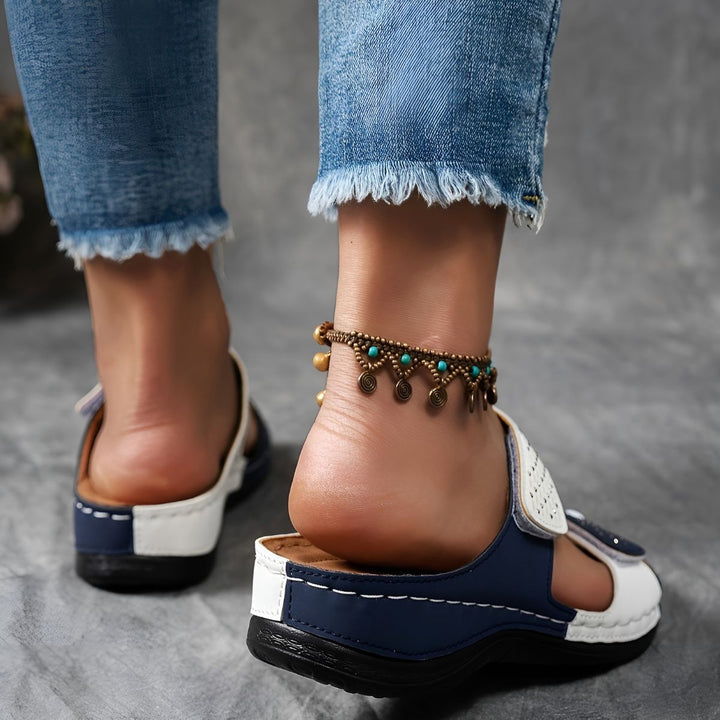 Lynn – Elegante Komfortsandalen im Zweifarb-Look – Bild 10