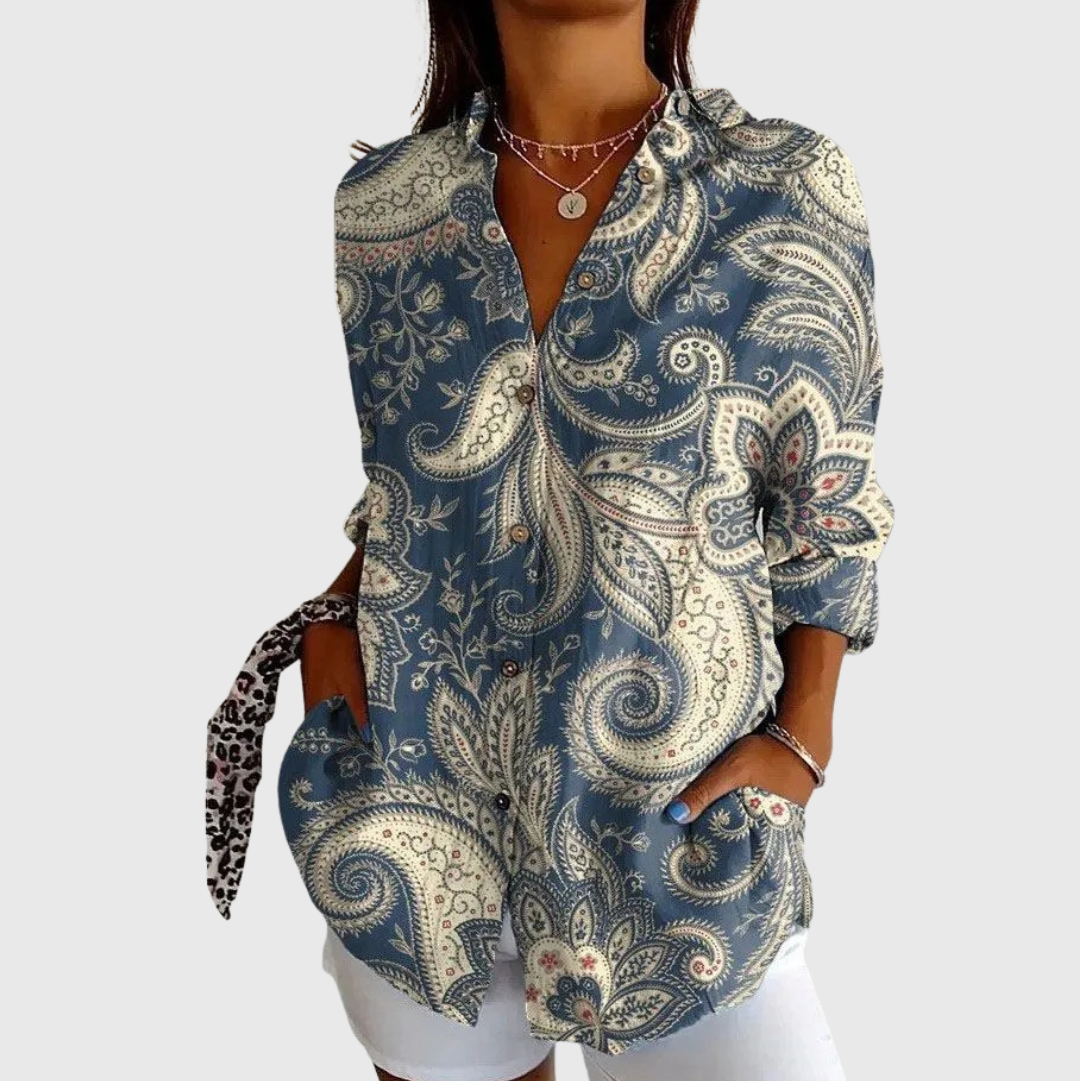 Madita – Lebendige Print-Bluse – Bild 1