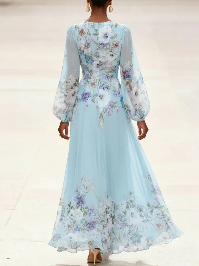 Margarete – Maxikleid mit Blumenmuster – Bild 2