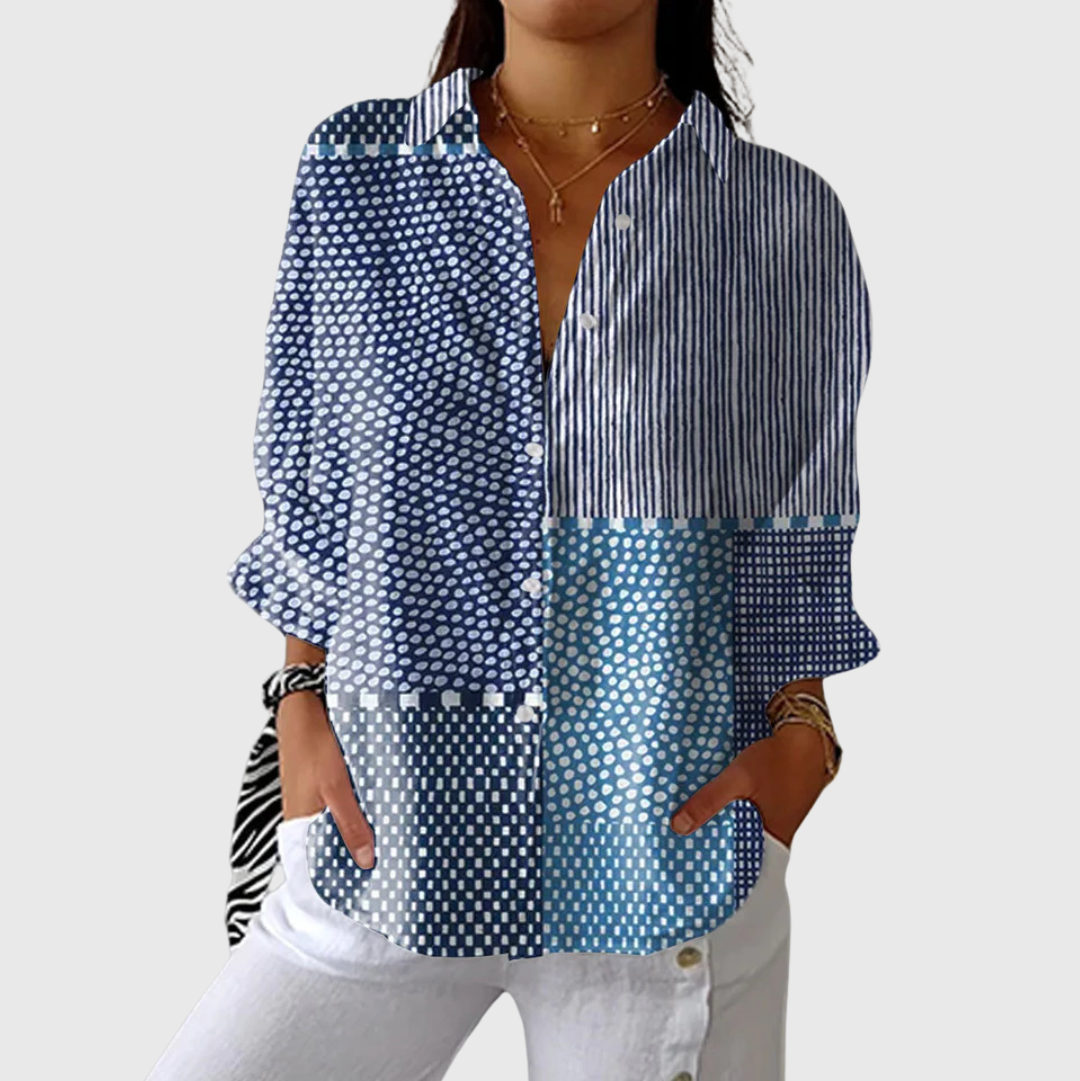 Margit – Dezente Druckbluse – Bild 1