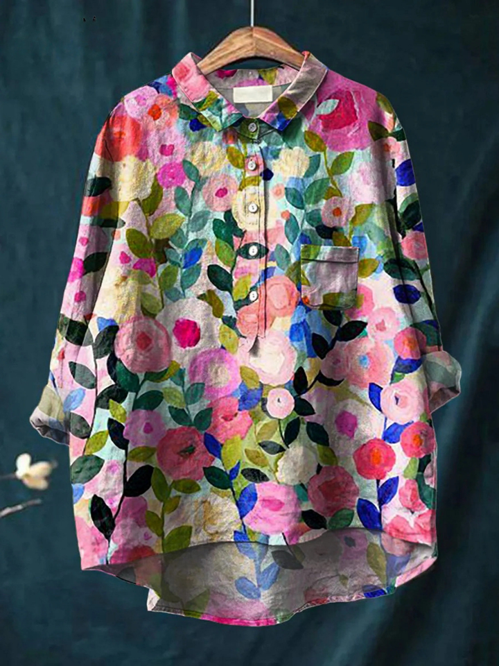 Karla – Bunte Frühlingsbluse – Bild 1