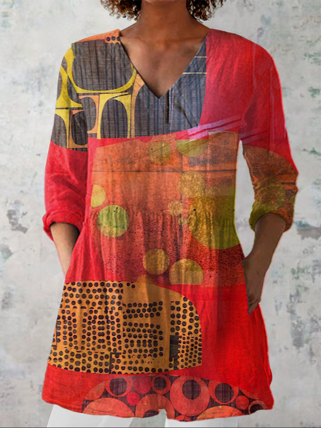 Marion – Elegante Lange Bluse – Bild 1