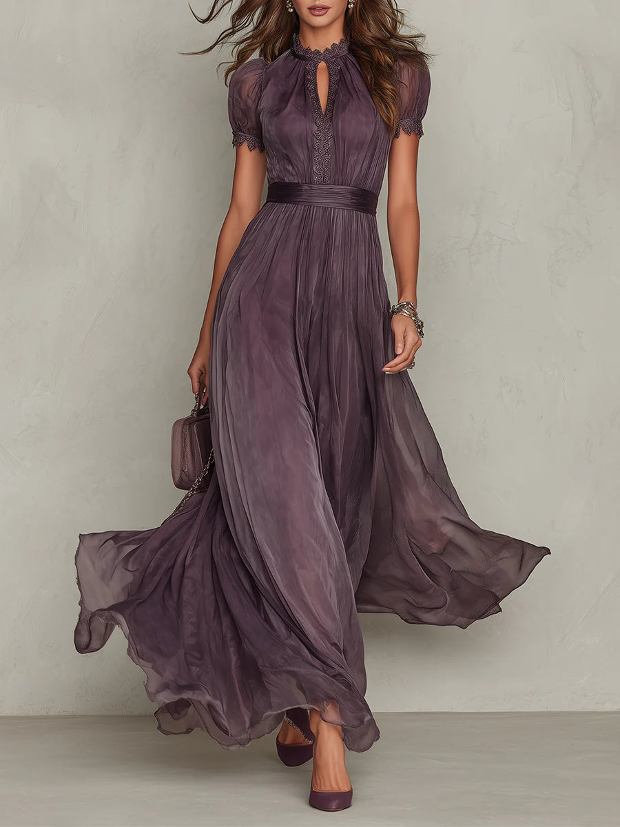 Mia – Fließendes Maxikleid in Violett – Bild 1