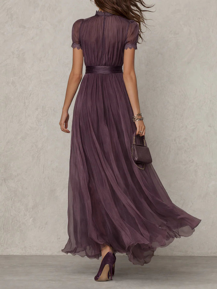 Mia – Fließendes Maxikleid in Violett – Bild 3