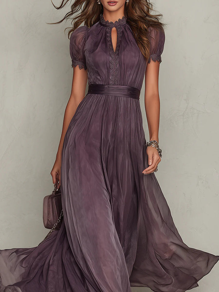 Mia – Fließendes Maxikleid in Violett – Bild 4