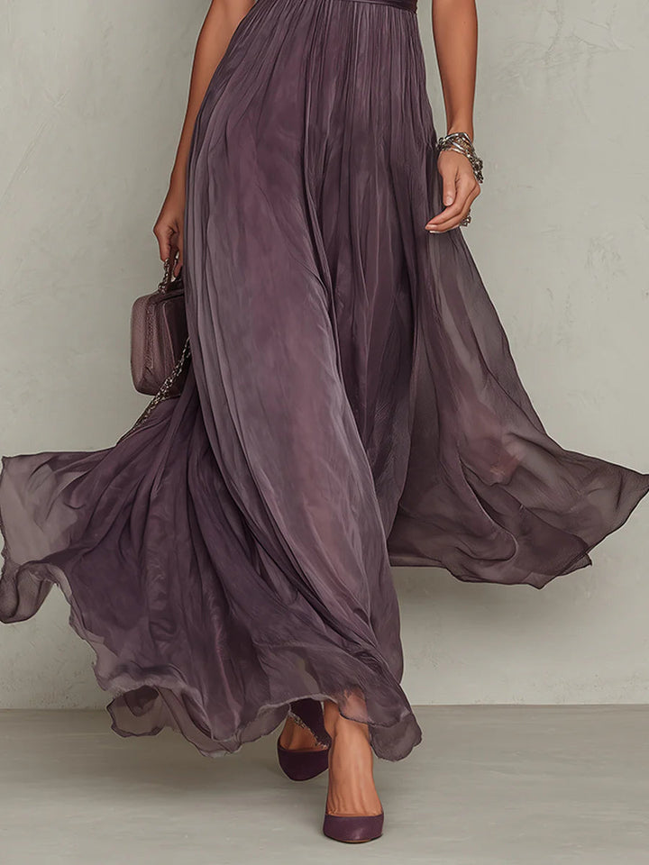 Mia – Fließendes Maxikleid in Violett – Bild 5