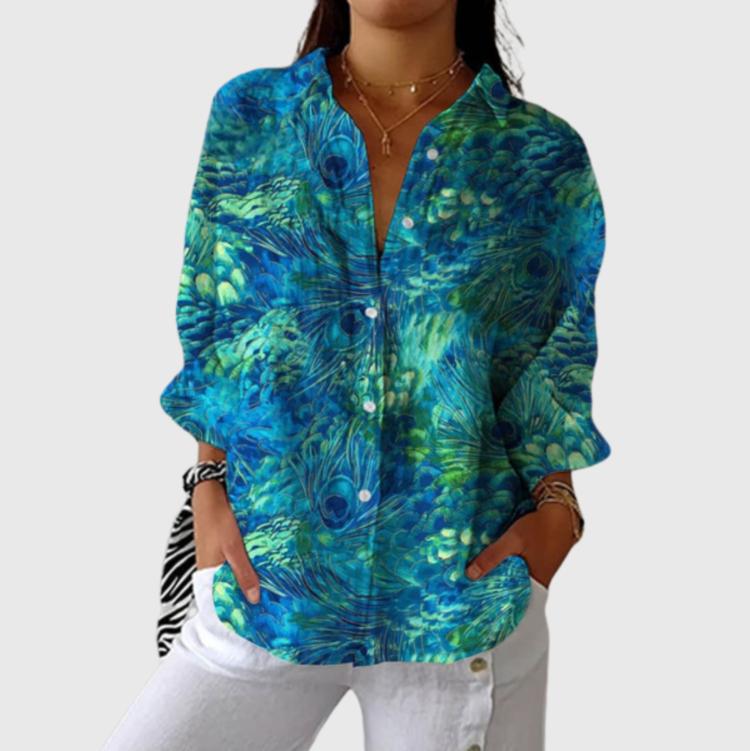 Miriam – Leichte Bluse mit Muster – Bild 1