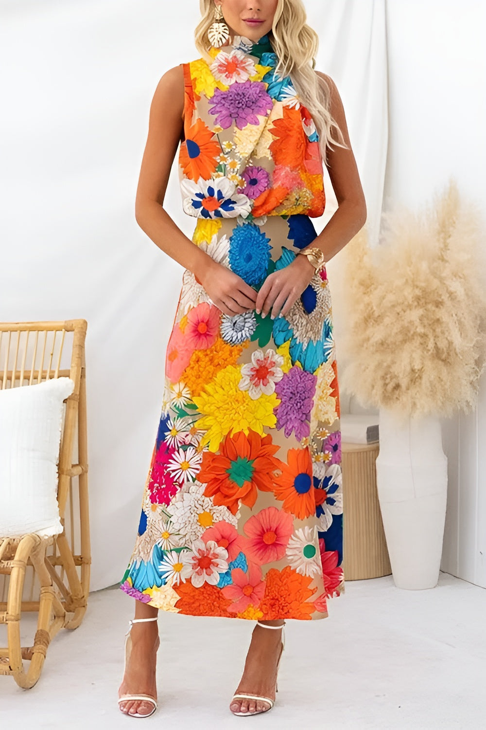 Nele – Luftiges Maxikleid mit Blumenprint – Bild 1