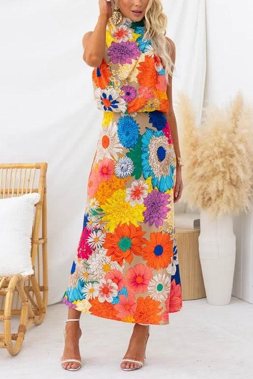 Nele – Luftiges Maxikleid mit Blumenprint – Bild 2