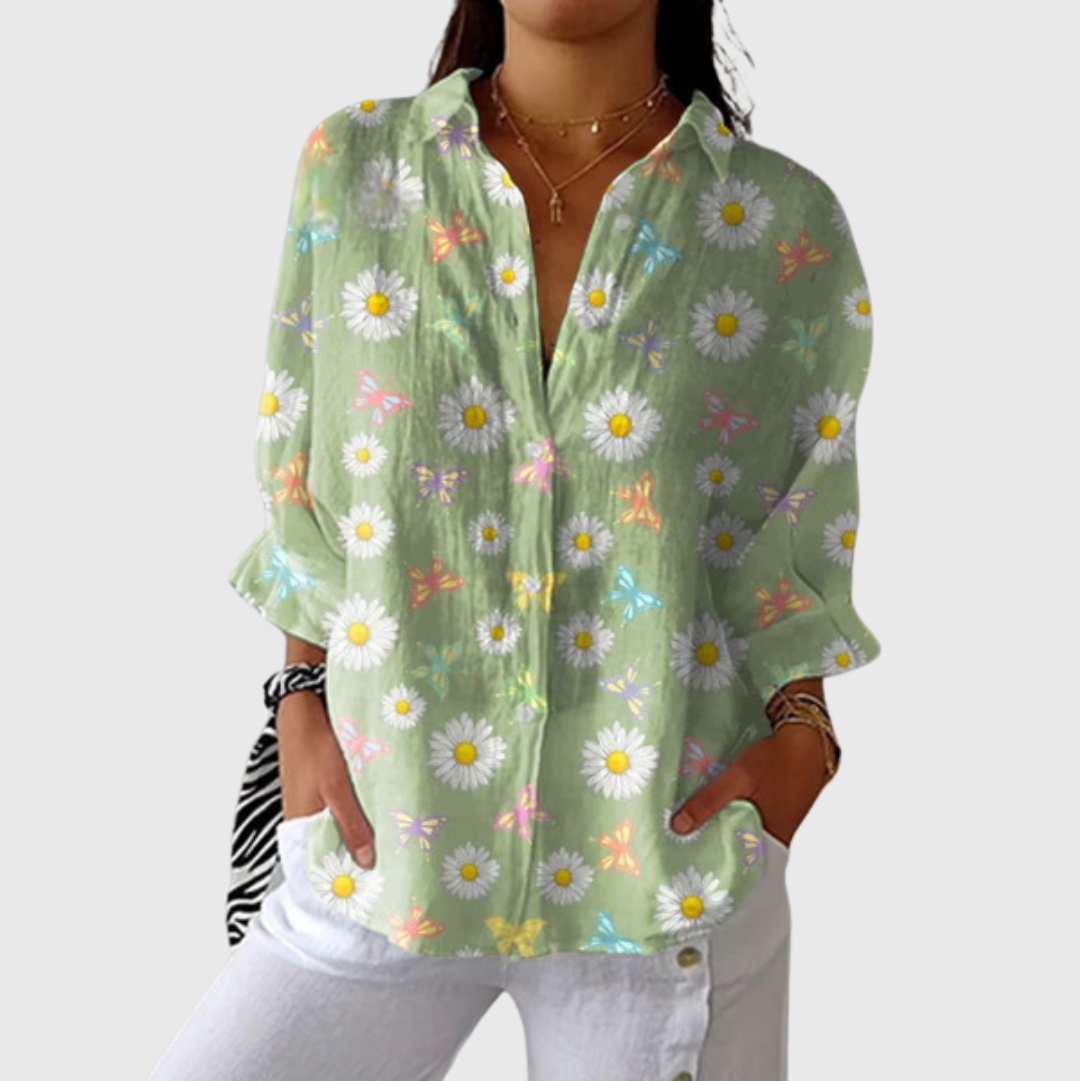 Nina – Frische Musterbluse – Bild 1