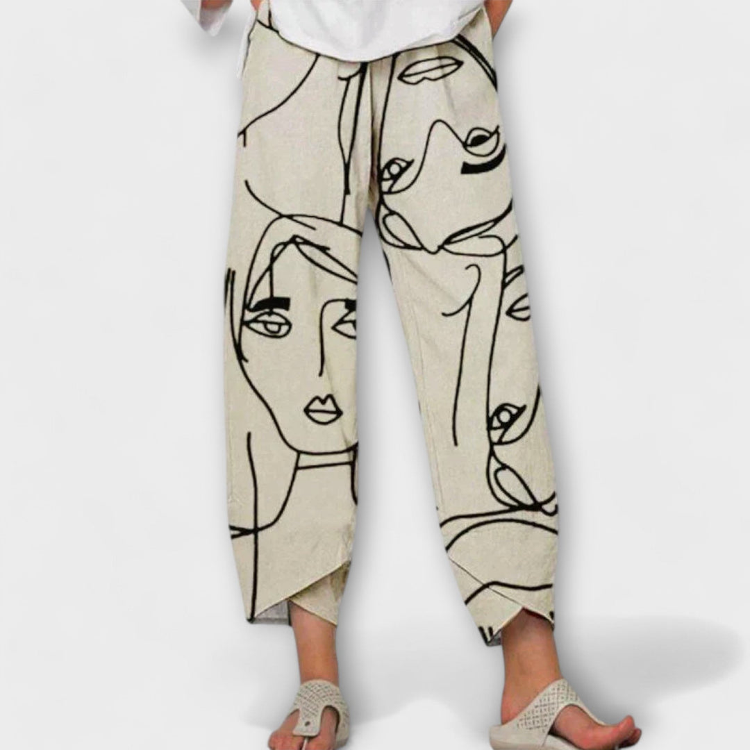 Nadja – Elegante Hose in Beige – Bild 1