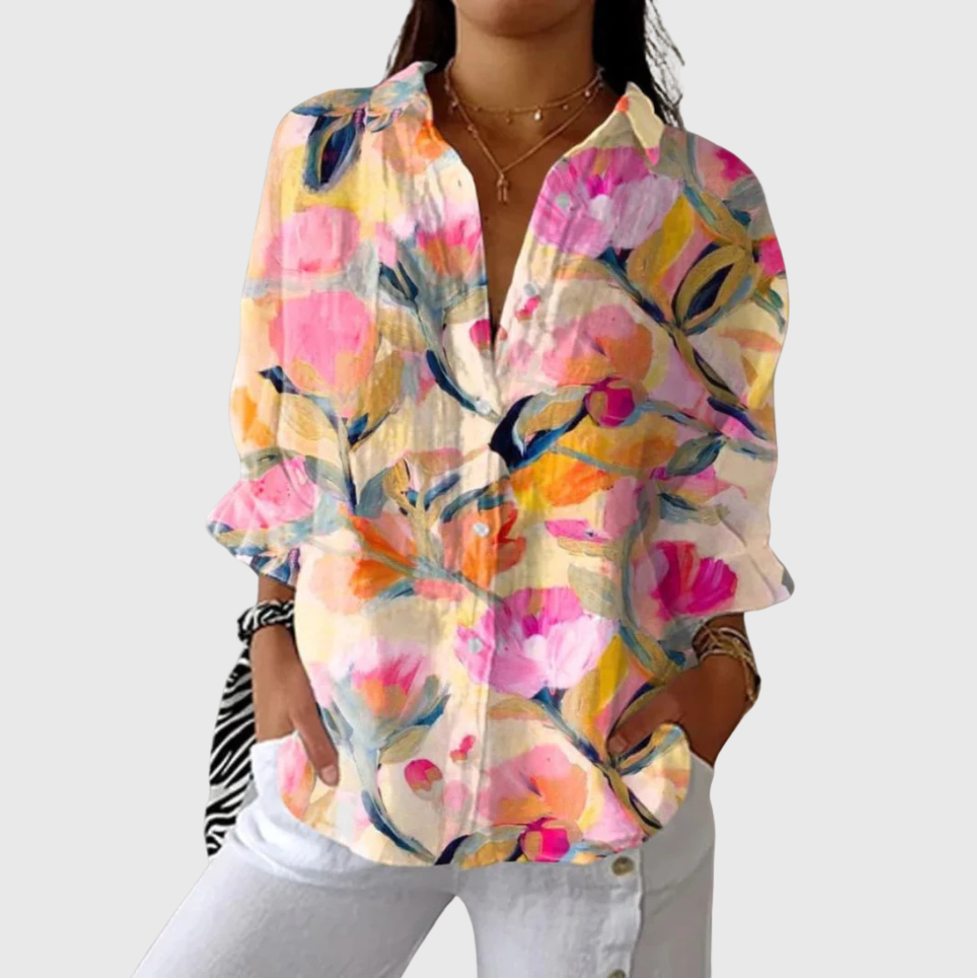 Philippa – Zarte Print-Bluse – Bild 1