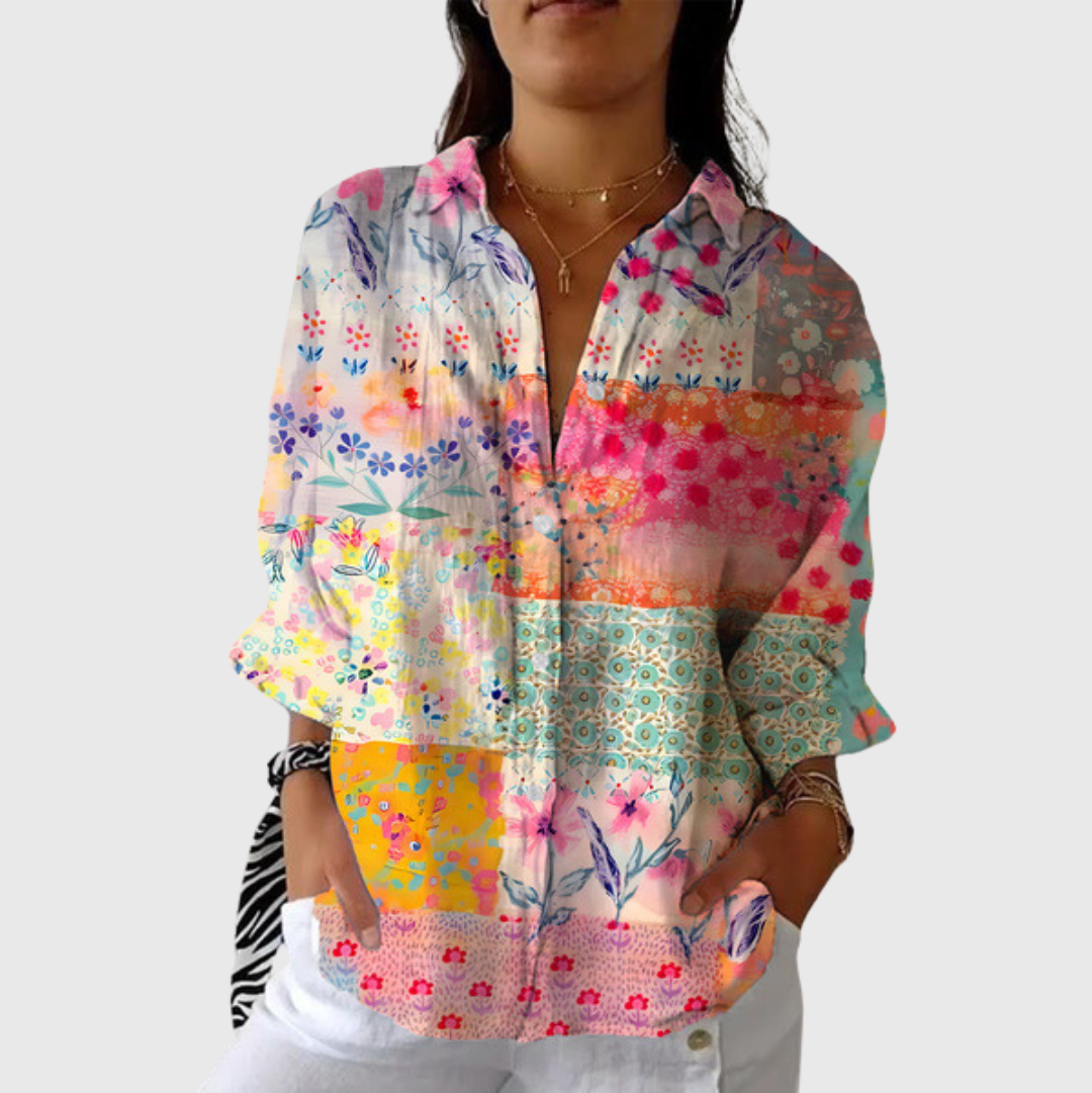 Ramona – Schwungvolle Druckbluse – Bild 1