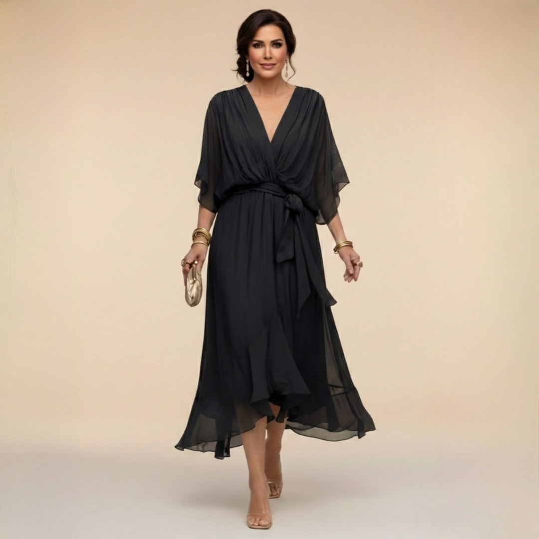 Regina – Fließendes Chiffonkleid – Bild 3