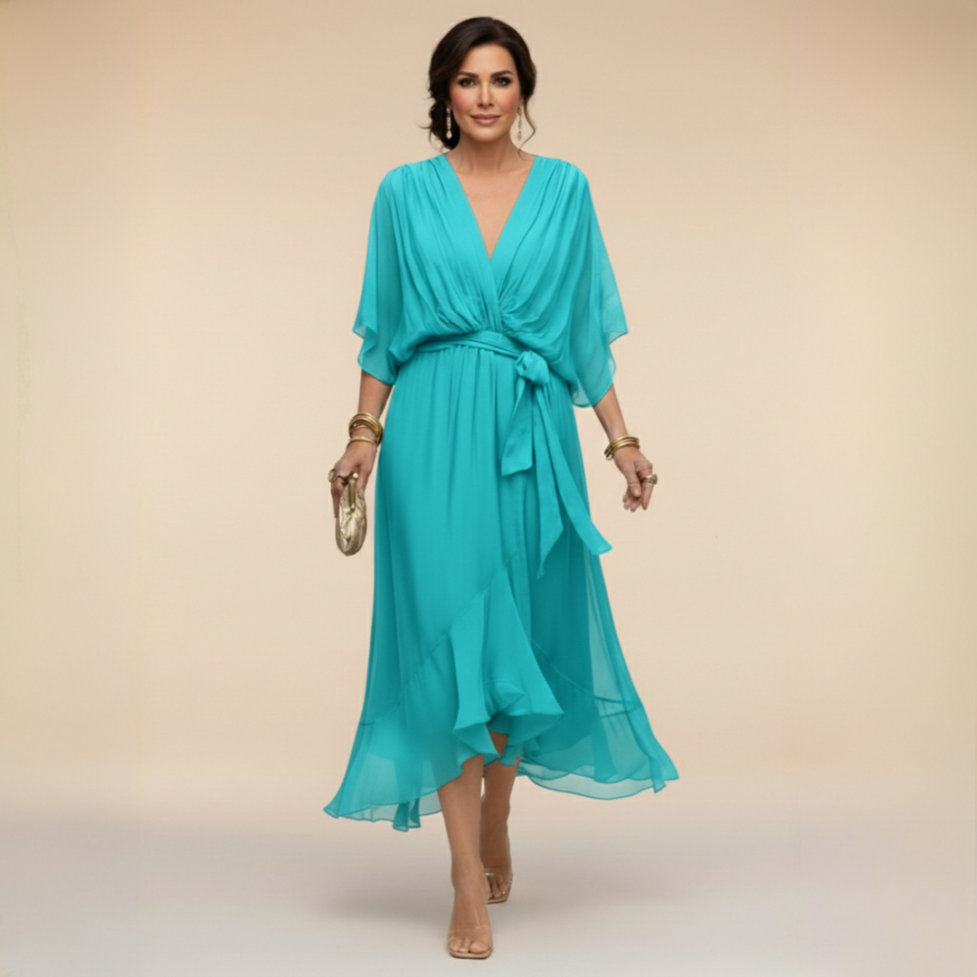 Regina – Fließendes Chiffonkleid – Bild 6