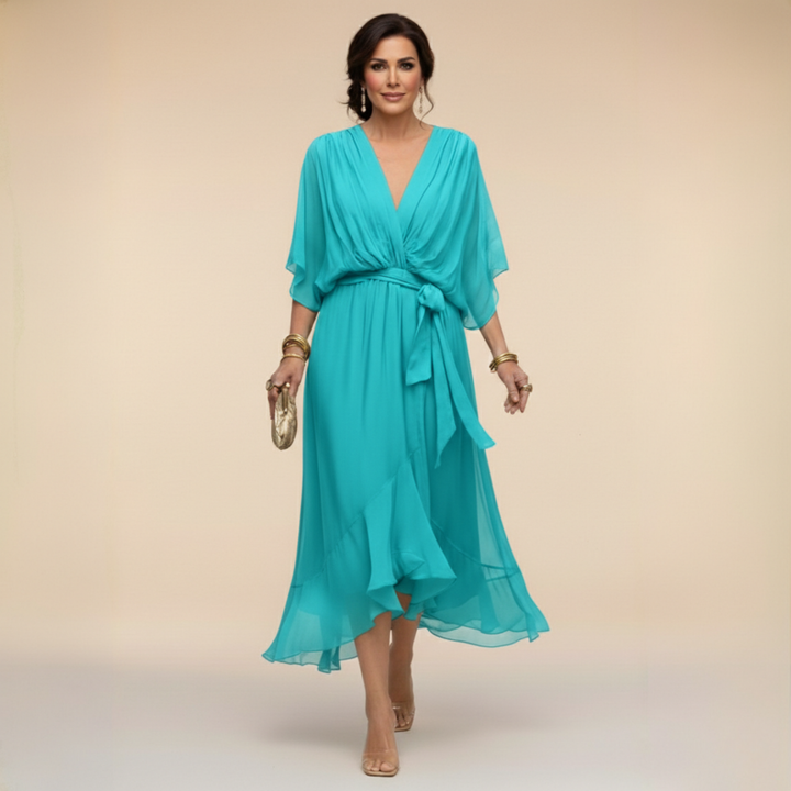 Regina – Fließendes Chiffonkleid – Bild 6