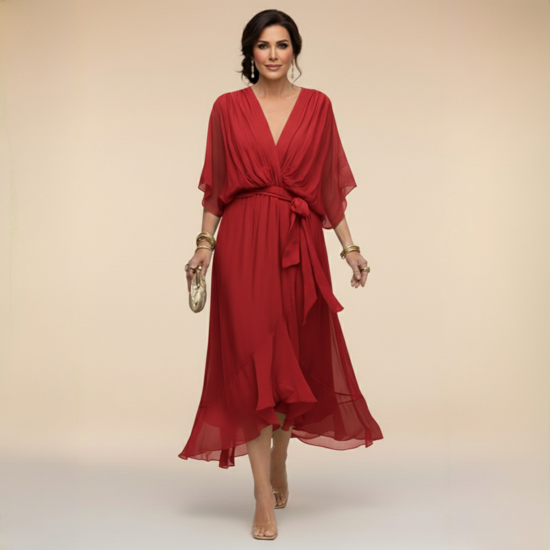 Regina – Fließendes Chiffonkleid – Bild 8