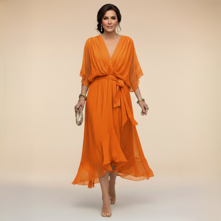 Regina – Fließendes Chiffonkleid – Bild 9