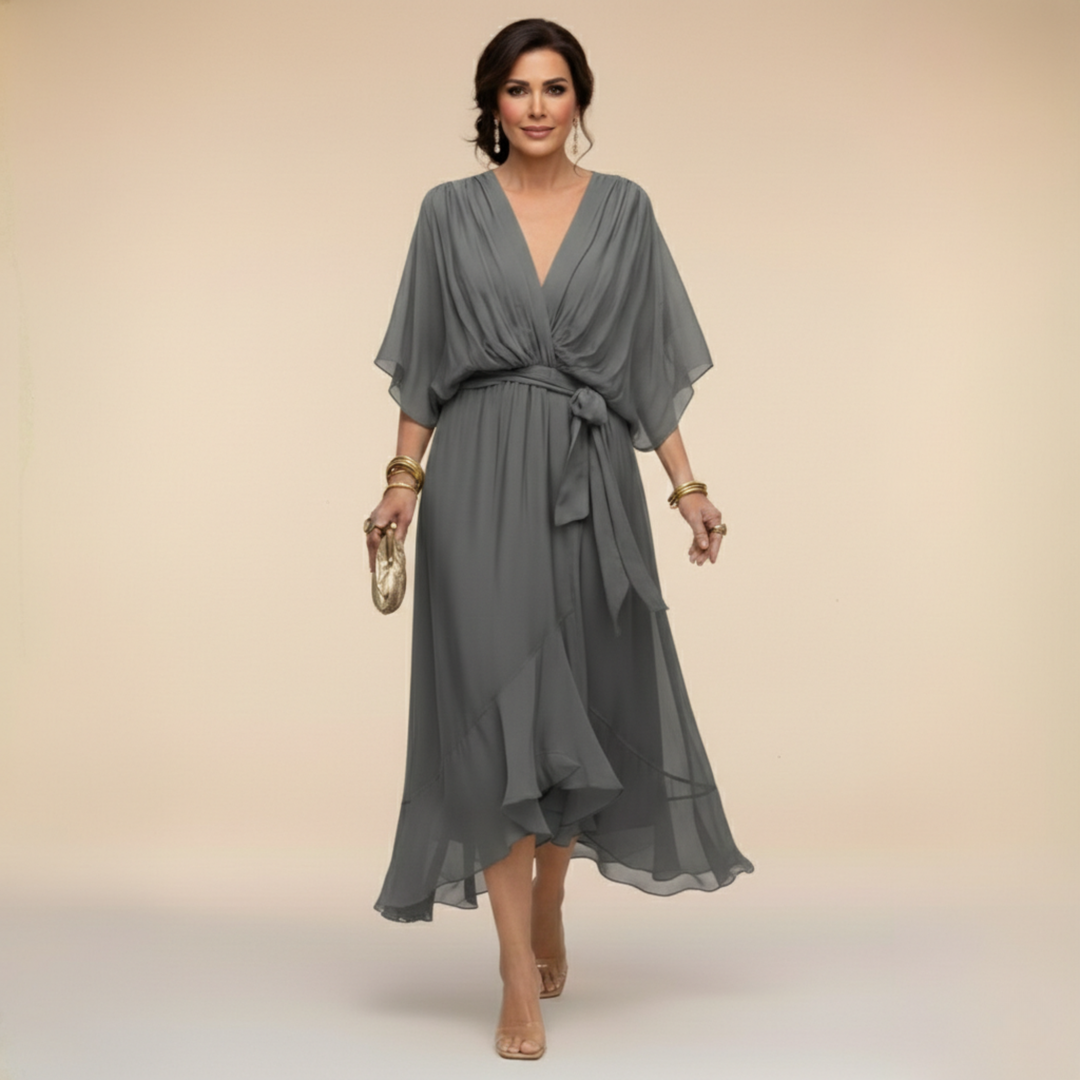 Regina – Fließendes Chiffonkleid – Bild 11