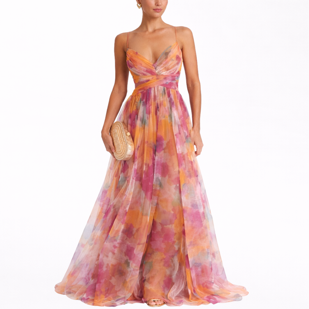 Ruth – Verspieltes Blumen-Maxikleid – Bild 1