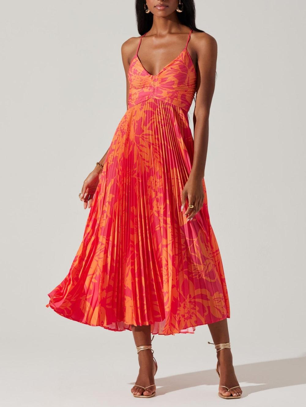 Sabine – Elegantes Blumen-Midikleid – Bild 1